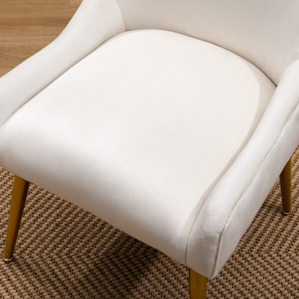 Modern Velvet Wide Accent Chair-3