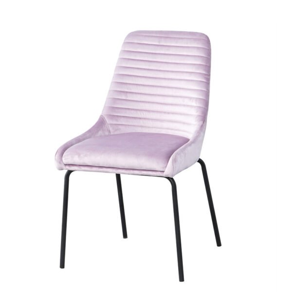 Pink Fabric Dining Chair