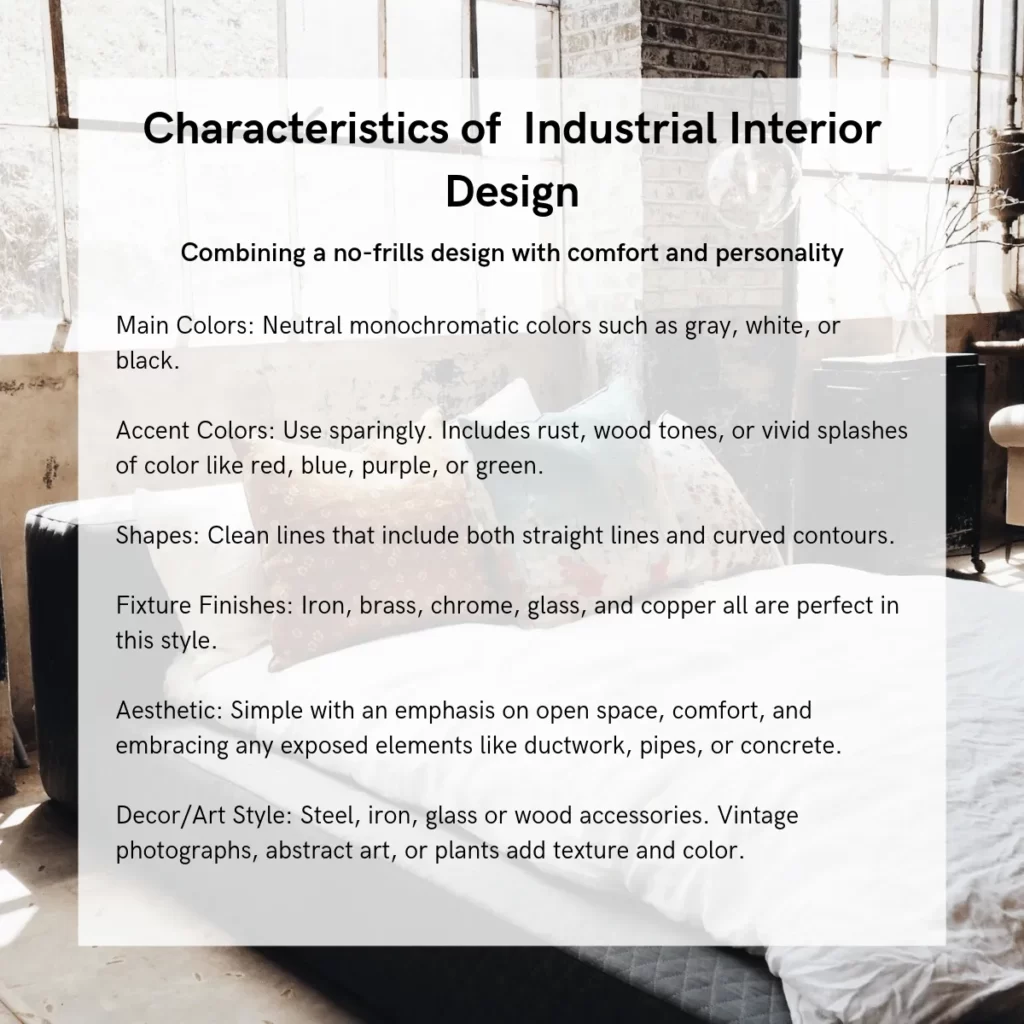 characteristics of industrial interior design