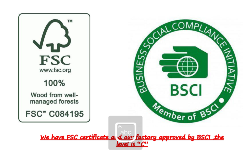 droom Furniture BSCI&FSC Certificate