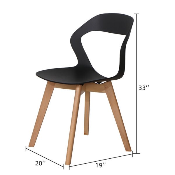 Nordic Style High Quality Commercial Plastic Chair-4