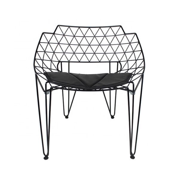 Modern Style Metal Wire Frame Chairs For Dining And Garden-2