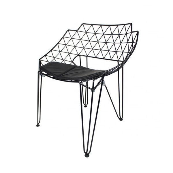 Modern Style Metal Wire Frame Chairs For Dining And Garden-1