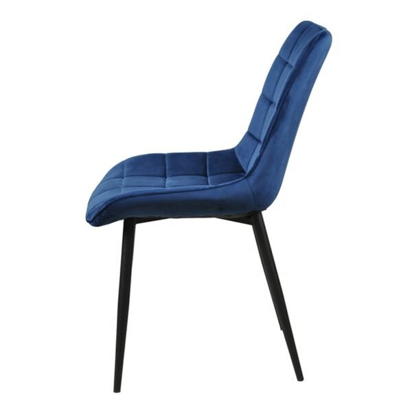 Scandinavian Elegant Velvet High Back Armless Dining Chair-3
